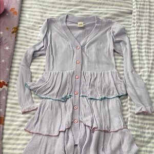 Girls Lavender Ruffle dress